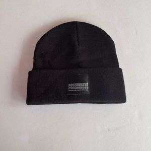 Unisex black beanie. Only worn once.